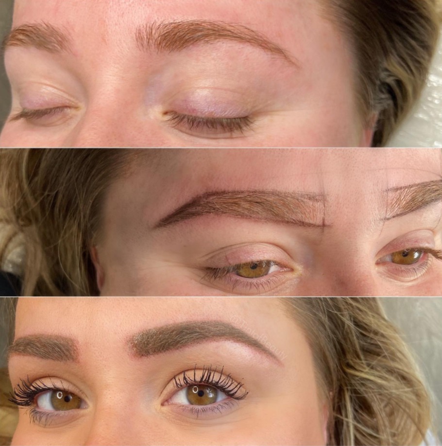 Powder brow before and after near cobb county