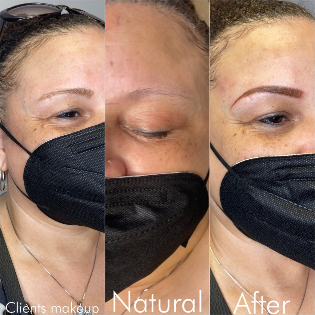 Powder Brow before and after in Marietta, GA
